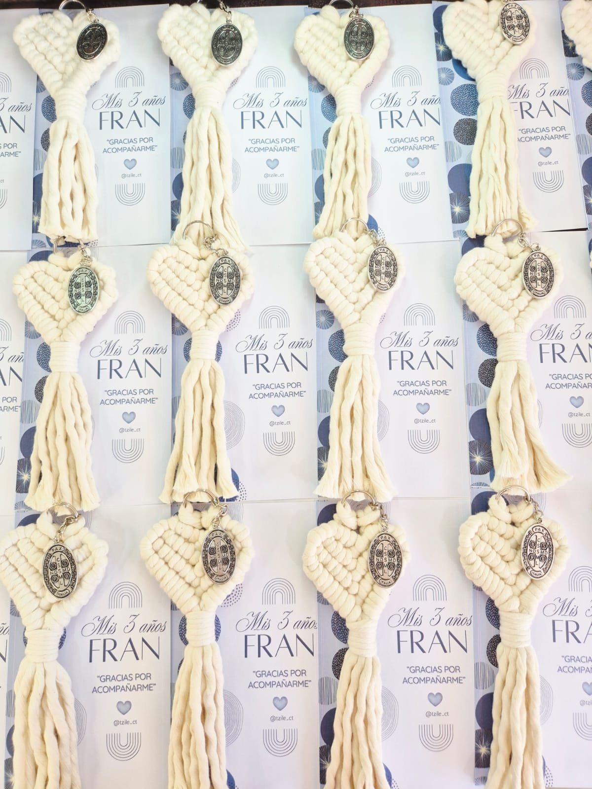 Llavero Corazón en Macramé
