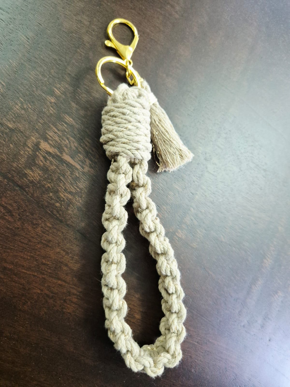 Llavero Pulsera de Macramé Tzilé
