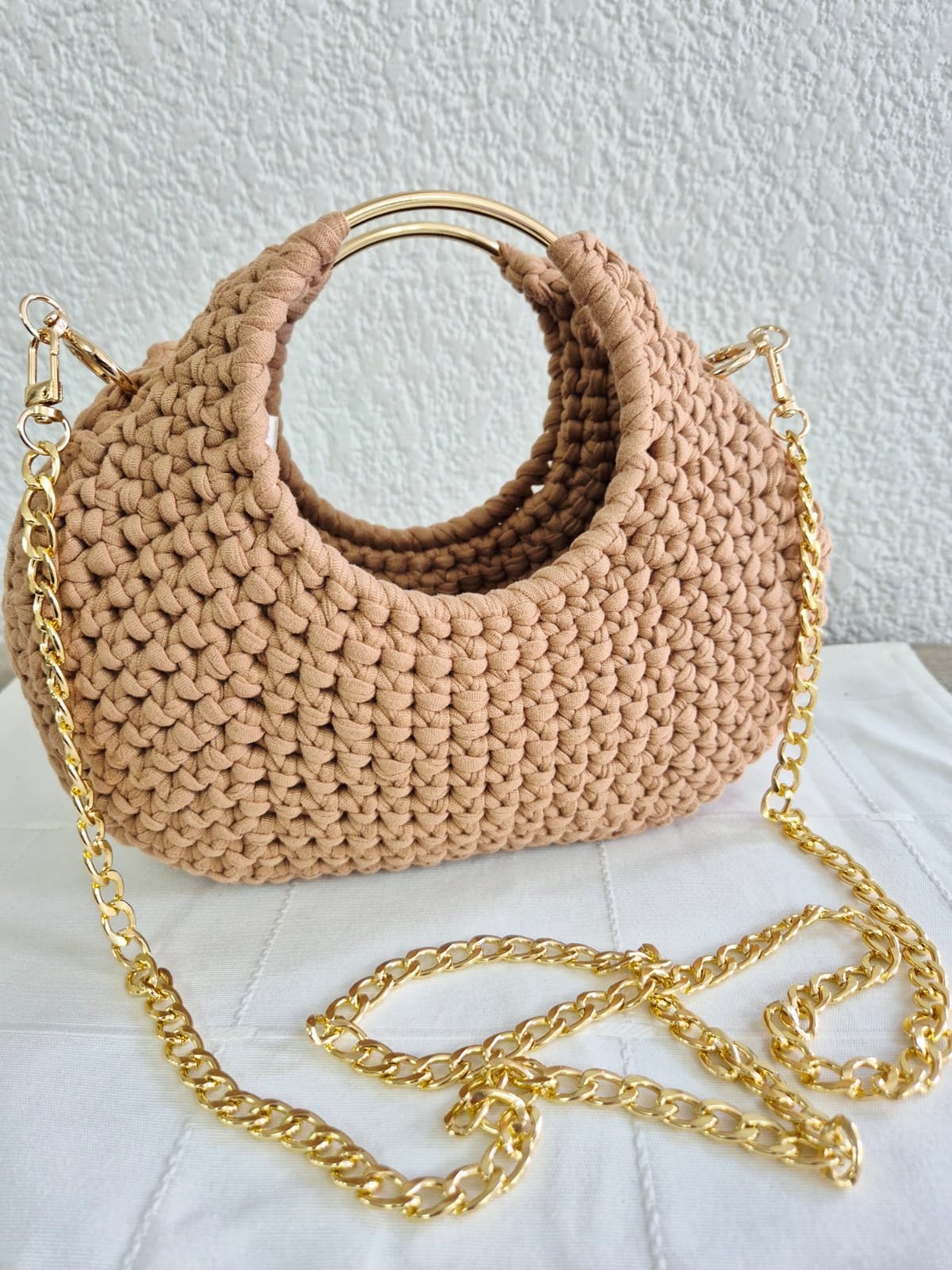 Bolsa artesanal Tzilé Luna Natural
