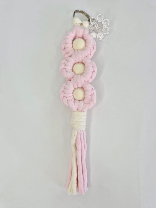 Llavero Floral Luz de Alma Tzile Macramé