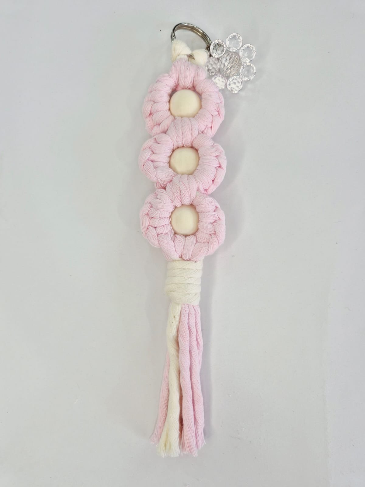 Llavero Floral Luz de Alma Tzile Macramé