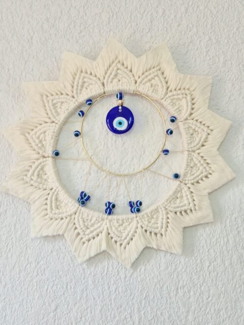 Mandala Protector Helios en Macramé 40x40 cm