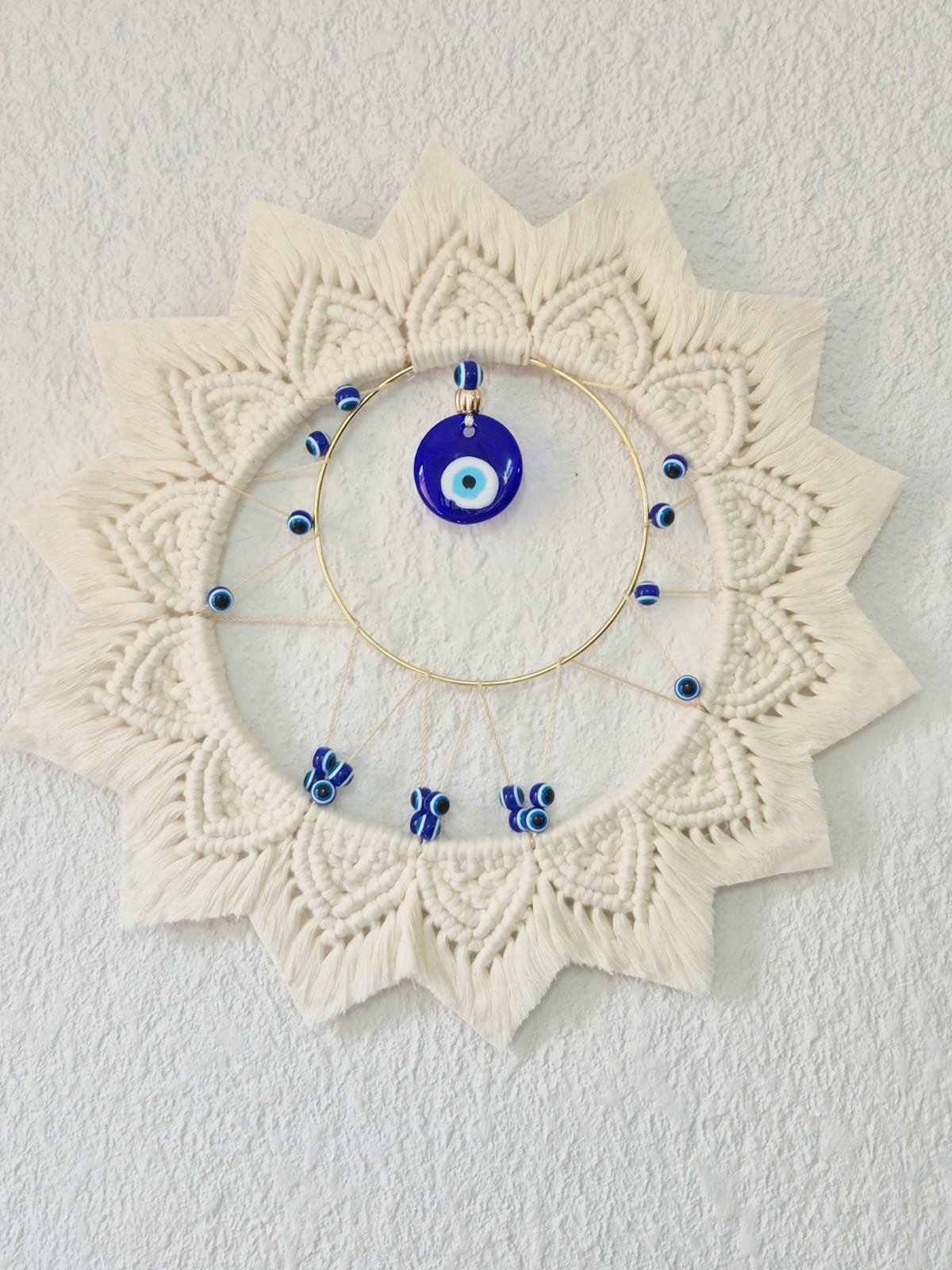 Mandala Protector Helios en Macramé 40x40 cm