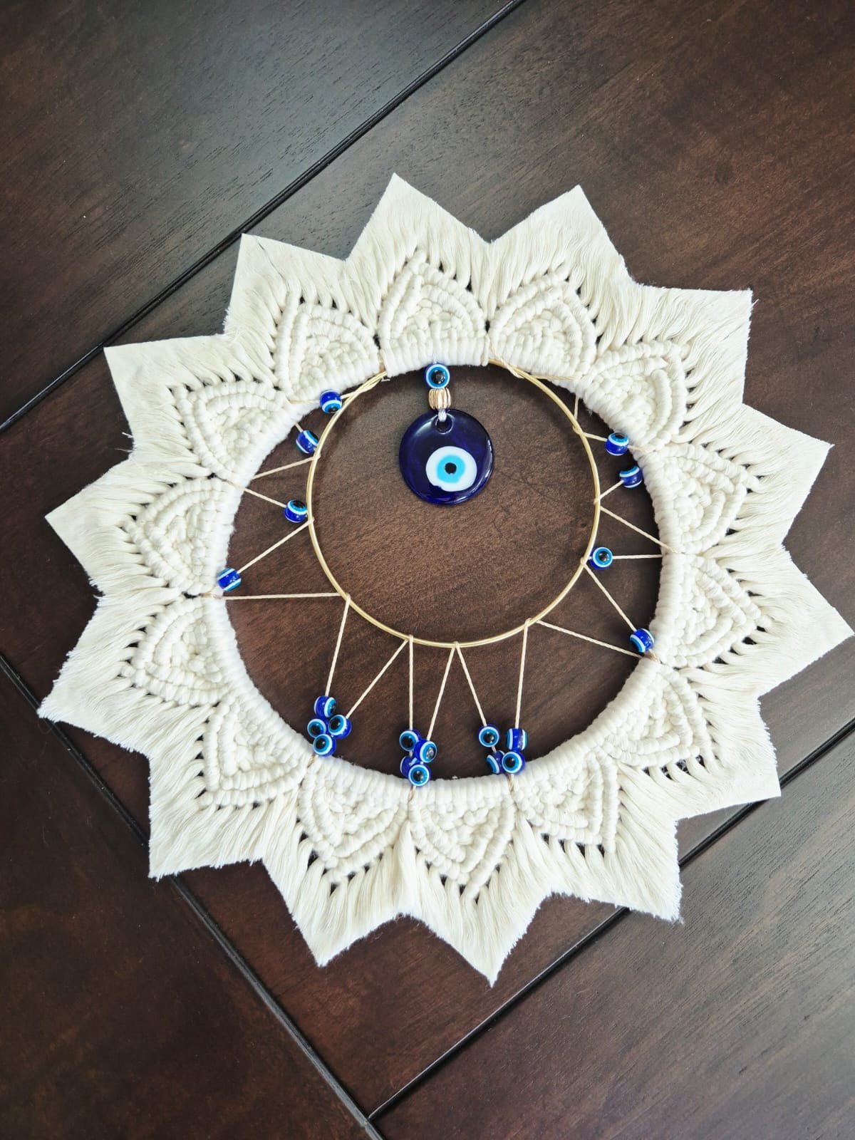 Mandala Protector Helios en Macramé 40x40 cm